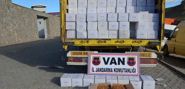 Van'da 20 ton kaçak ceviz yakalandı!