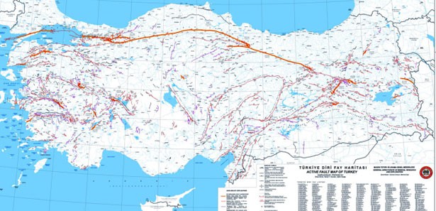 Japon deprem uzmanlarından Türkiye haritası